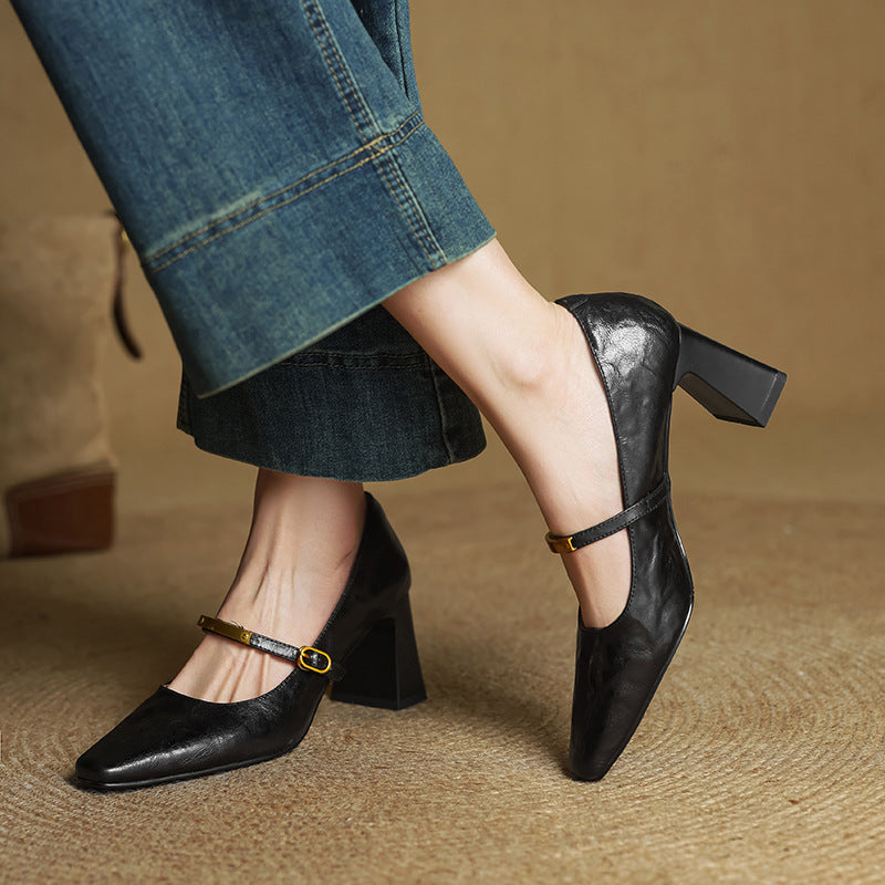 MARLEON | Talons Riemchen en Cuir