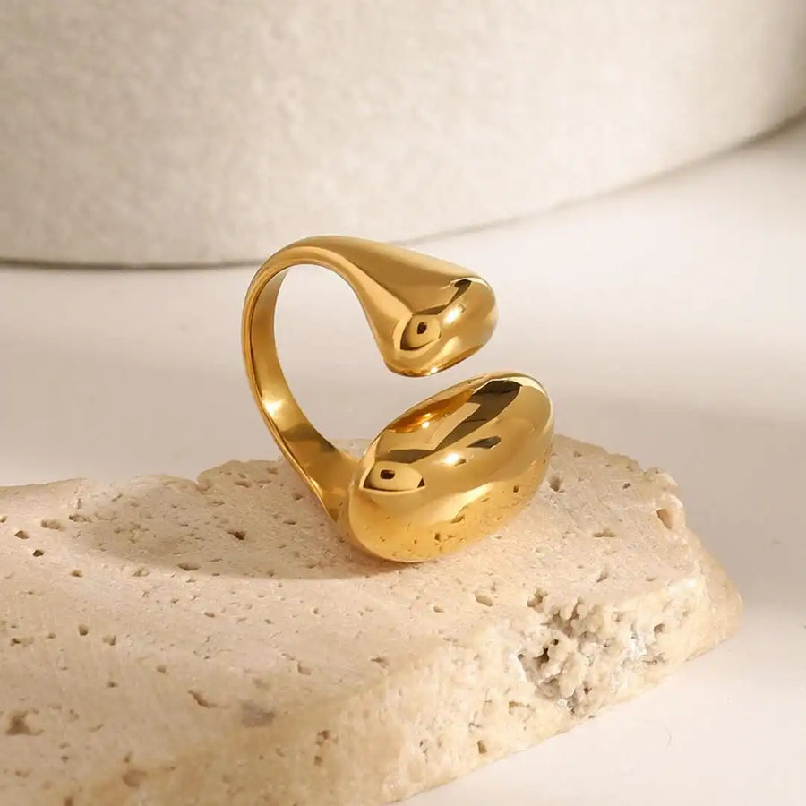 Bague Minimaliste en Or Flow