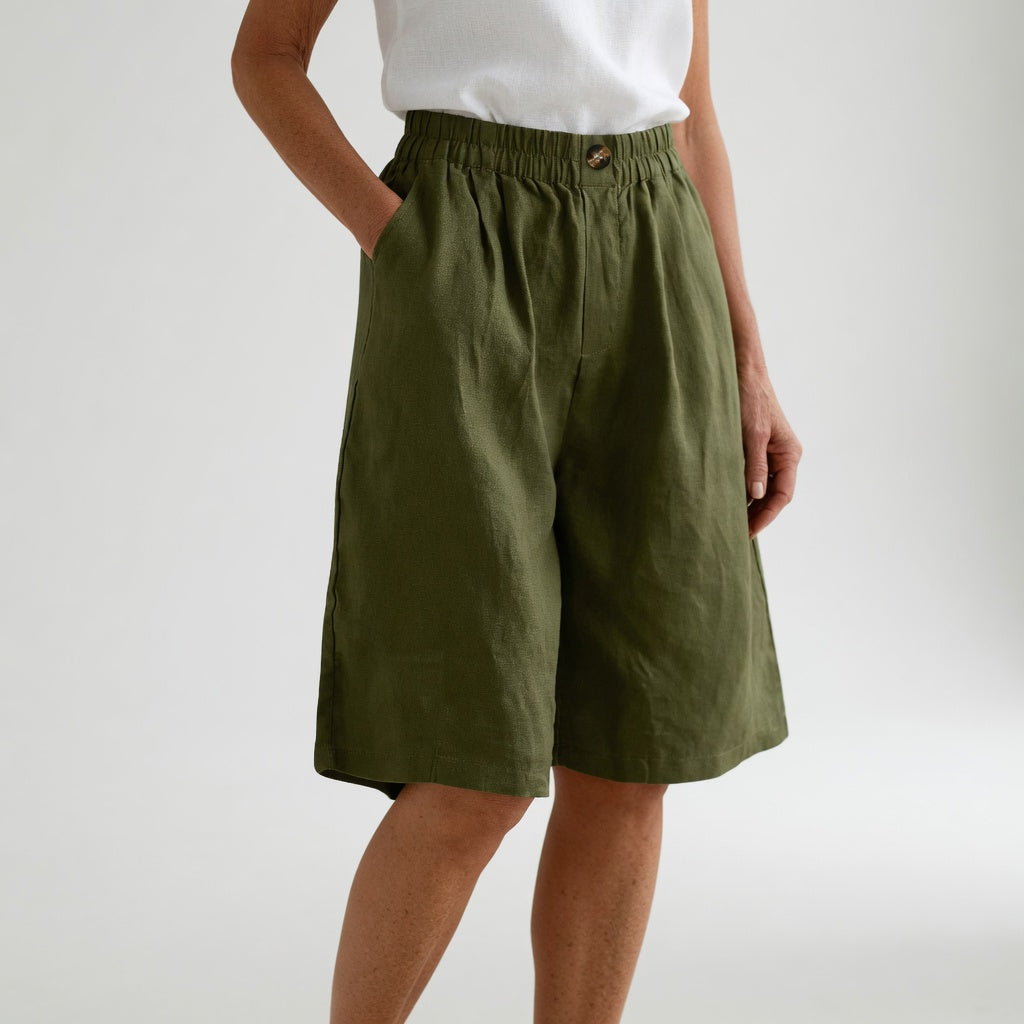 WANDELINE | Short large taille élastique confort estival naturel