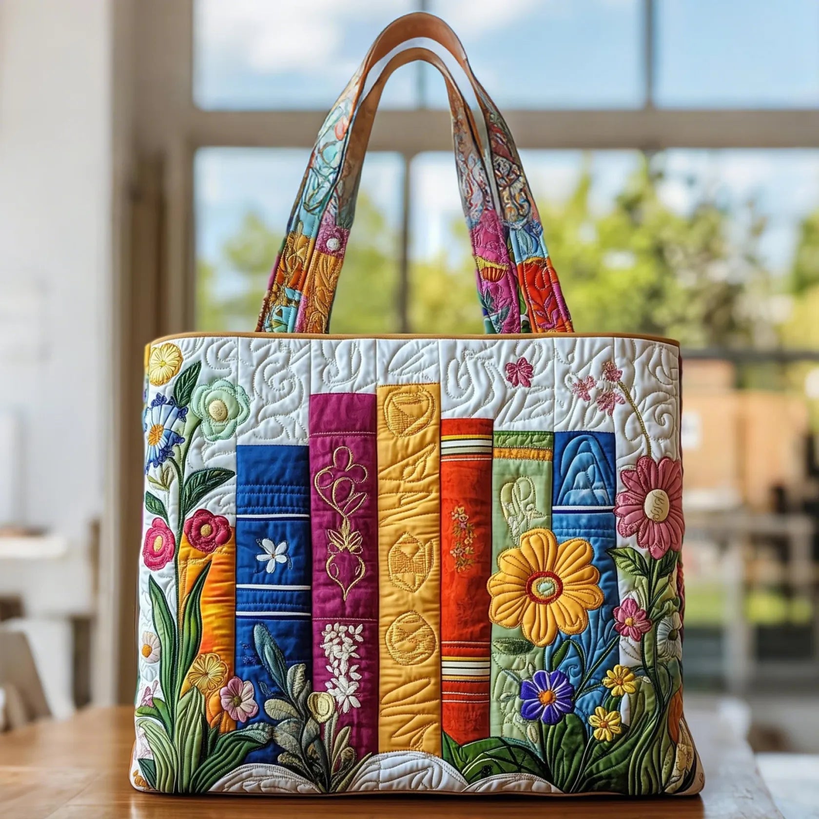 FLEUR | Sac Tote Rembourré Festif