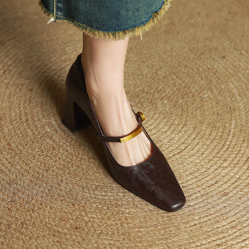 MARLEON | Talons Riemchen en Cuir