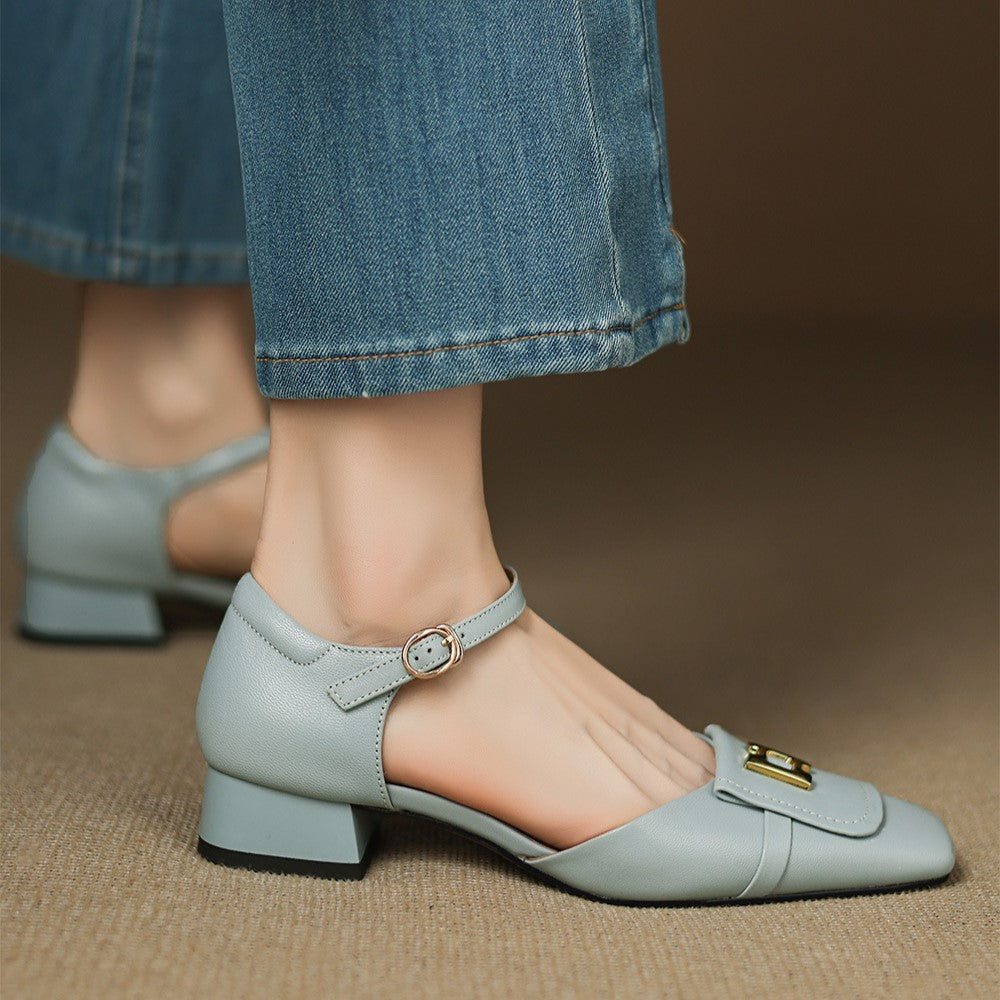 ELVANE | Sandales en Cuir à Boucle