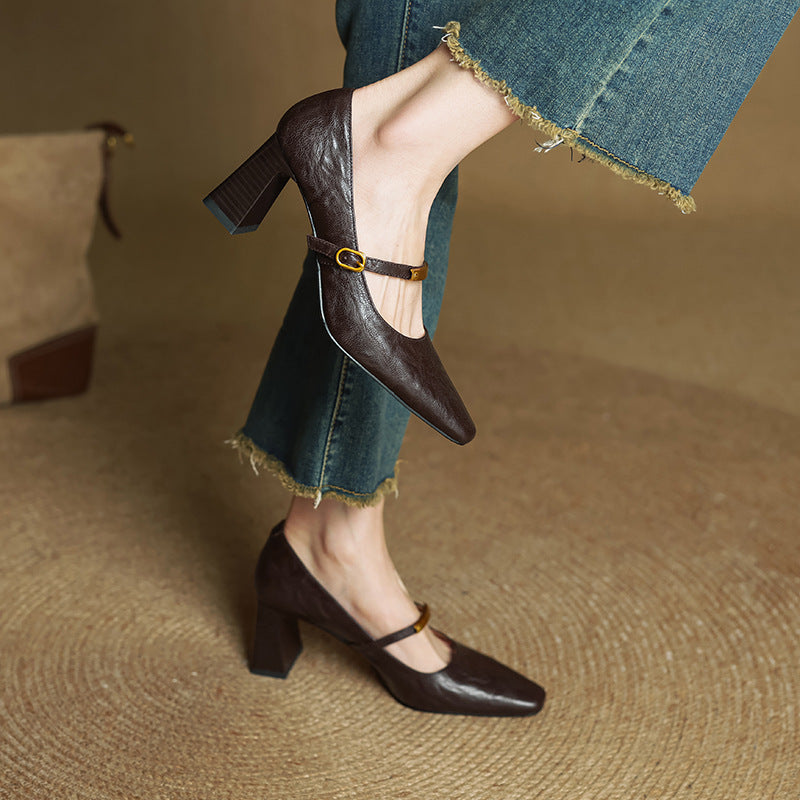 MARLEON | Talons Riemchen en Cuir