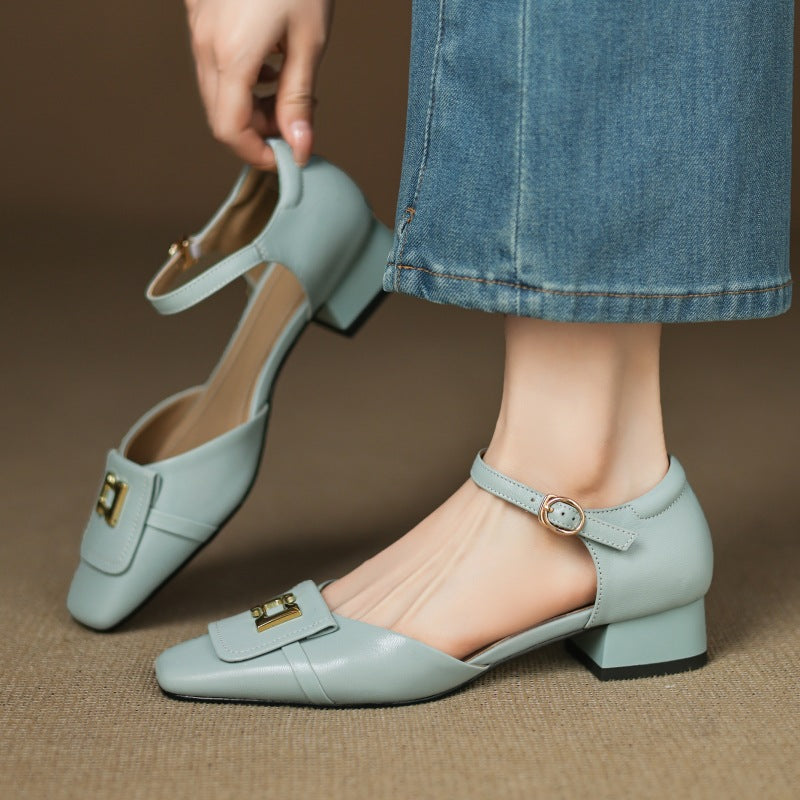 ELVANE | Sandales en Cuir à Boucle
