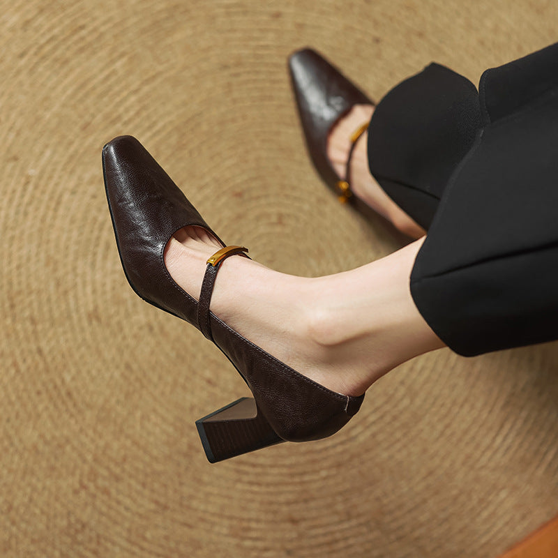 MARLEON | Talons Riemchen en Cuir
