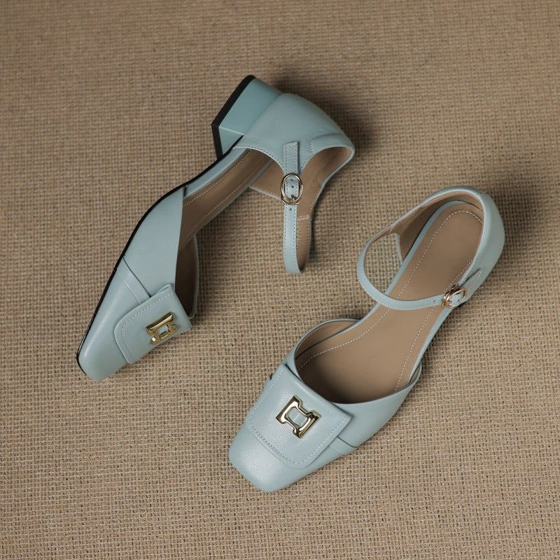 ELVANE | Sandales en Cuir à Boucle