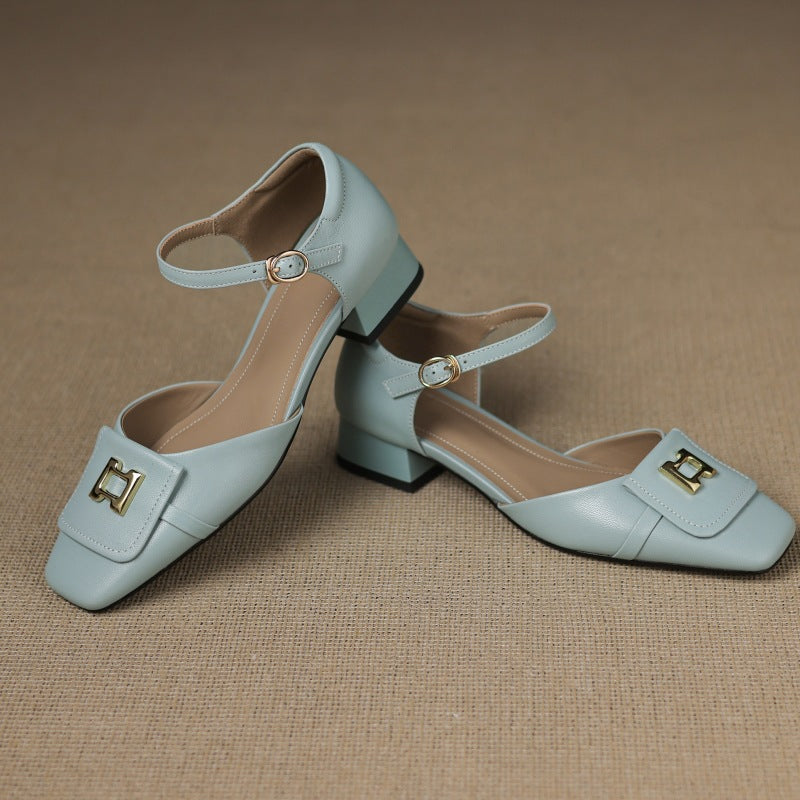 ELVANE | Sandales en Cuir à Boucle