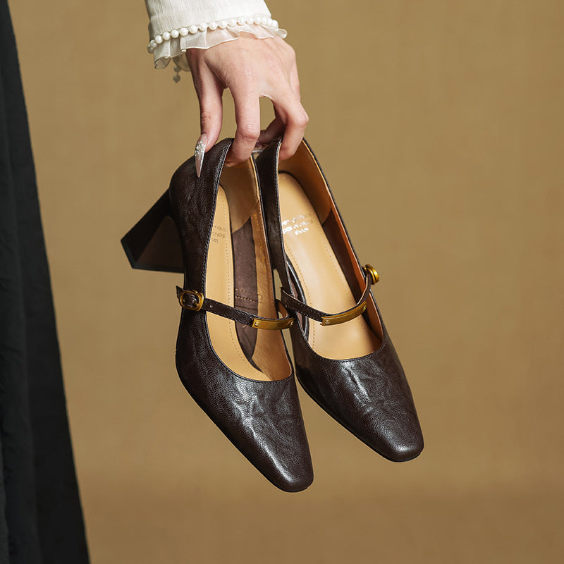 MARLEON | Talons Riemchen en Cuir