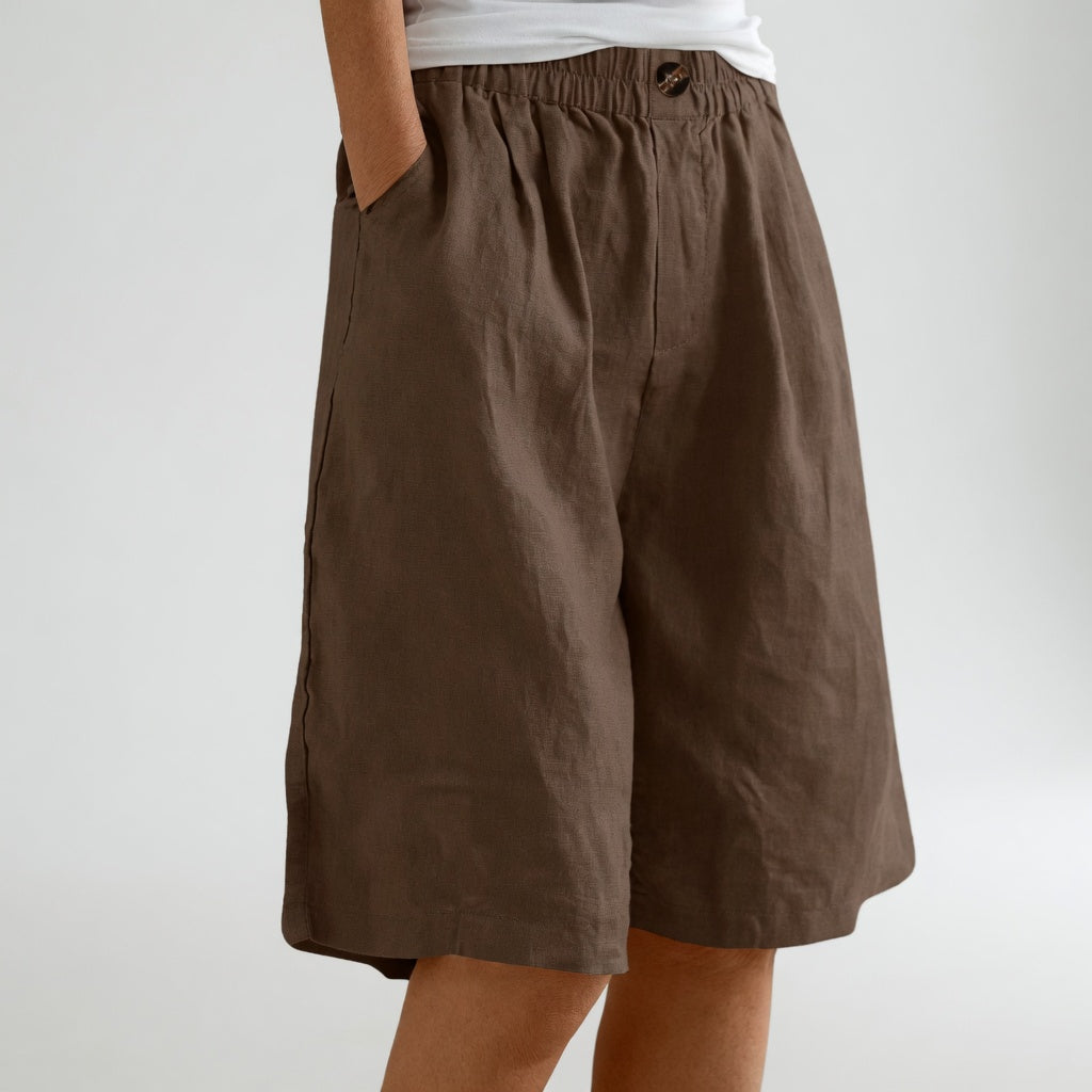 WANDELINE | Short large taille élastique confort estival naturel