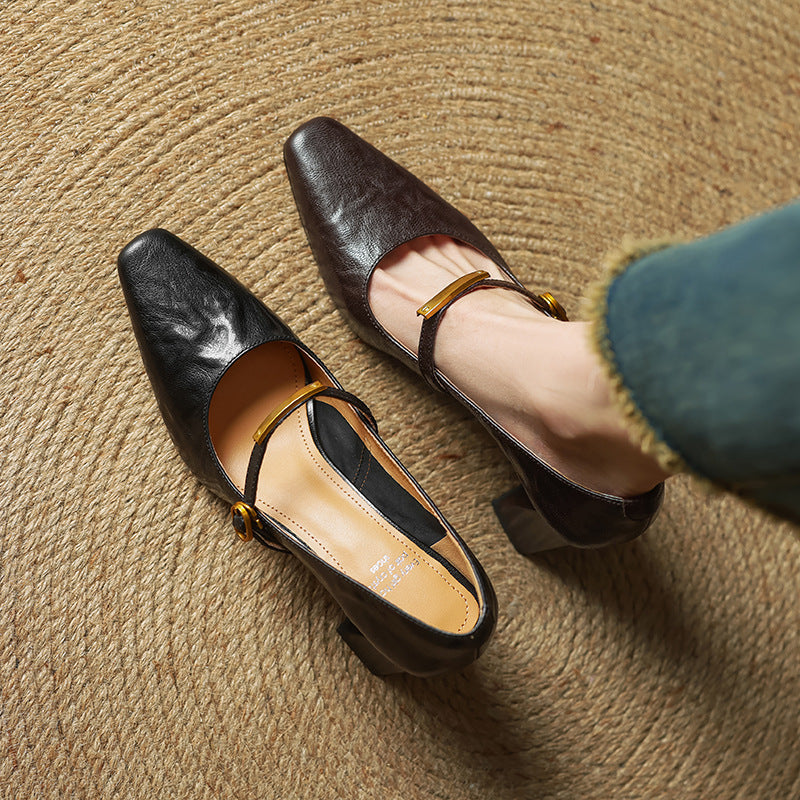 MARLEON | Talons Riemchen en Cuir