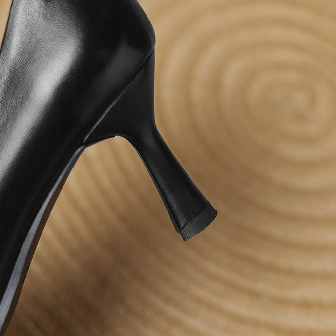 MARISOL | Escarpins en cuir avec bout carré