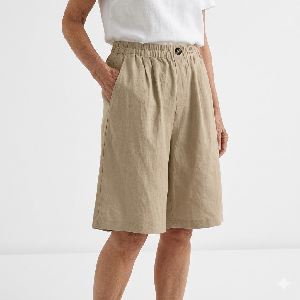 WANDELINE | Short large taille élastique confort estival naturel