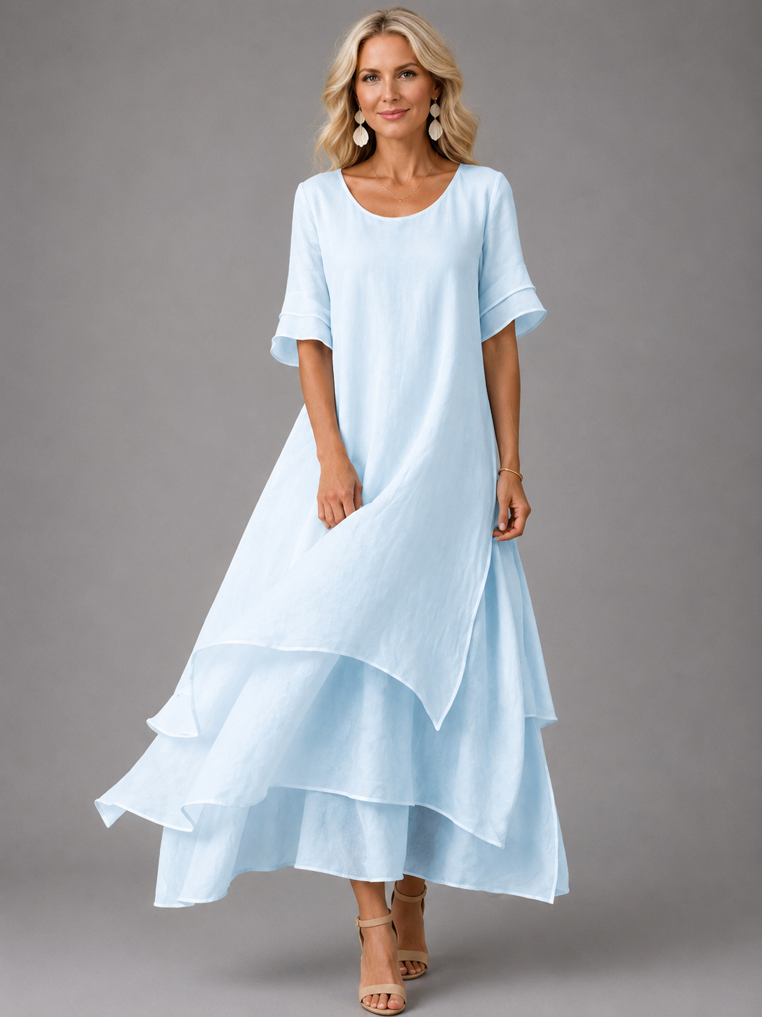 Camille | Robe Maxi Élégante à Volants