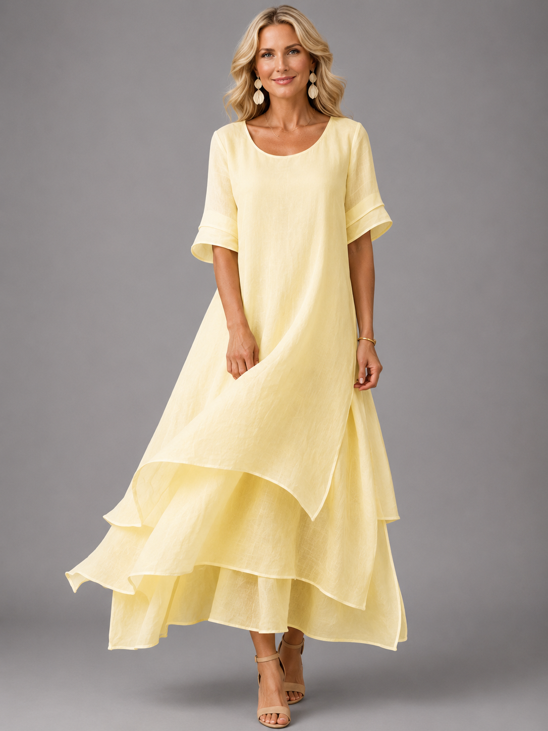 Camille | Robe Maxi Élégante à Volants