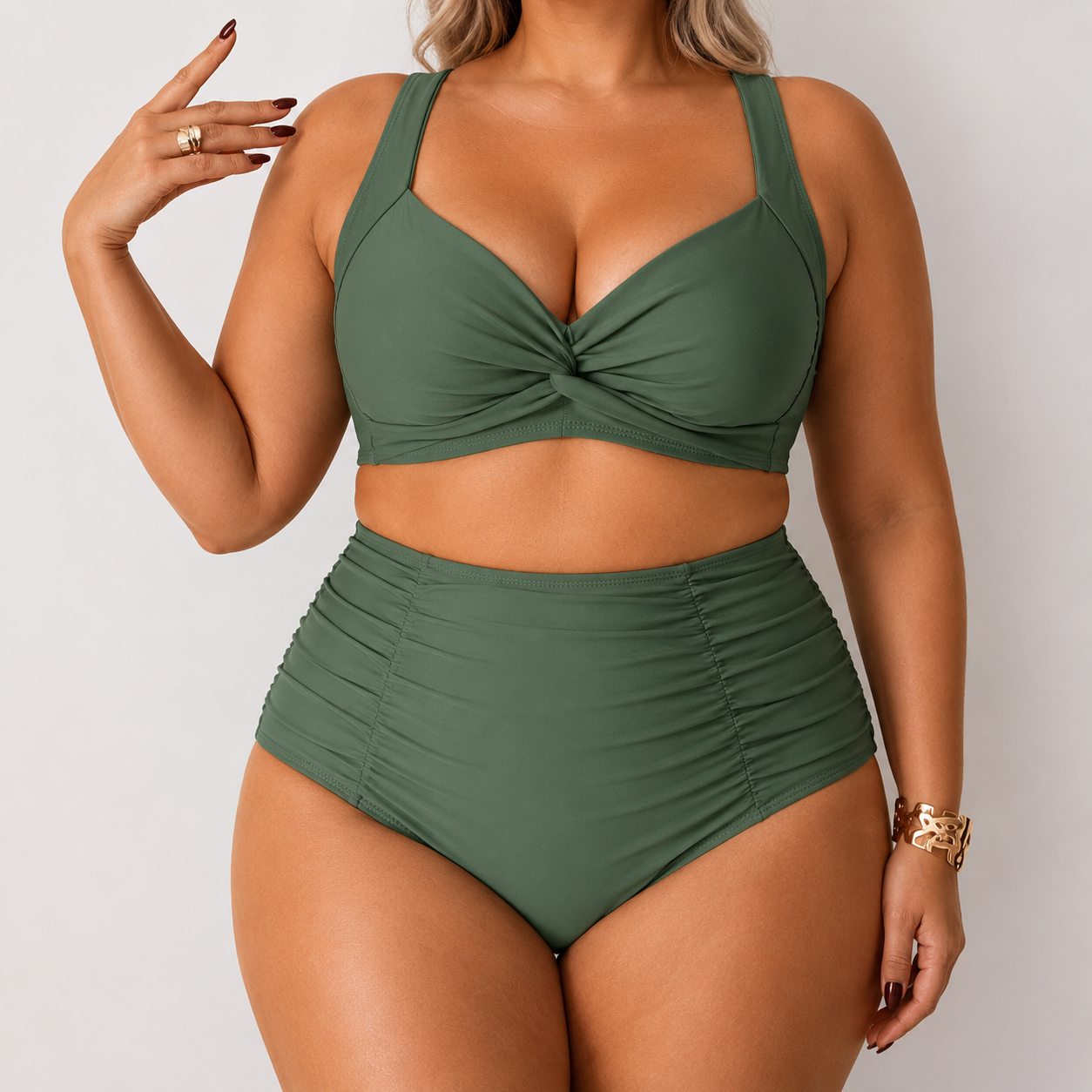 NALA | Ensemble de bikini d'été taille haute