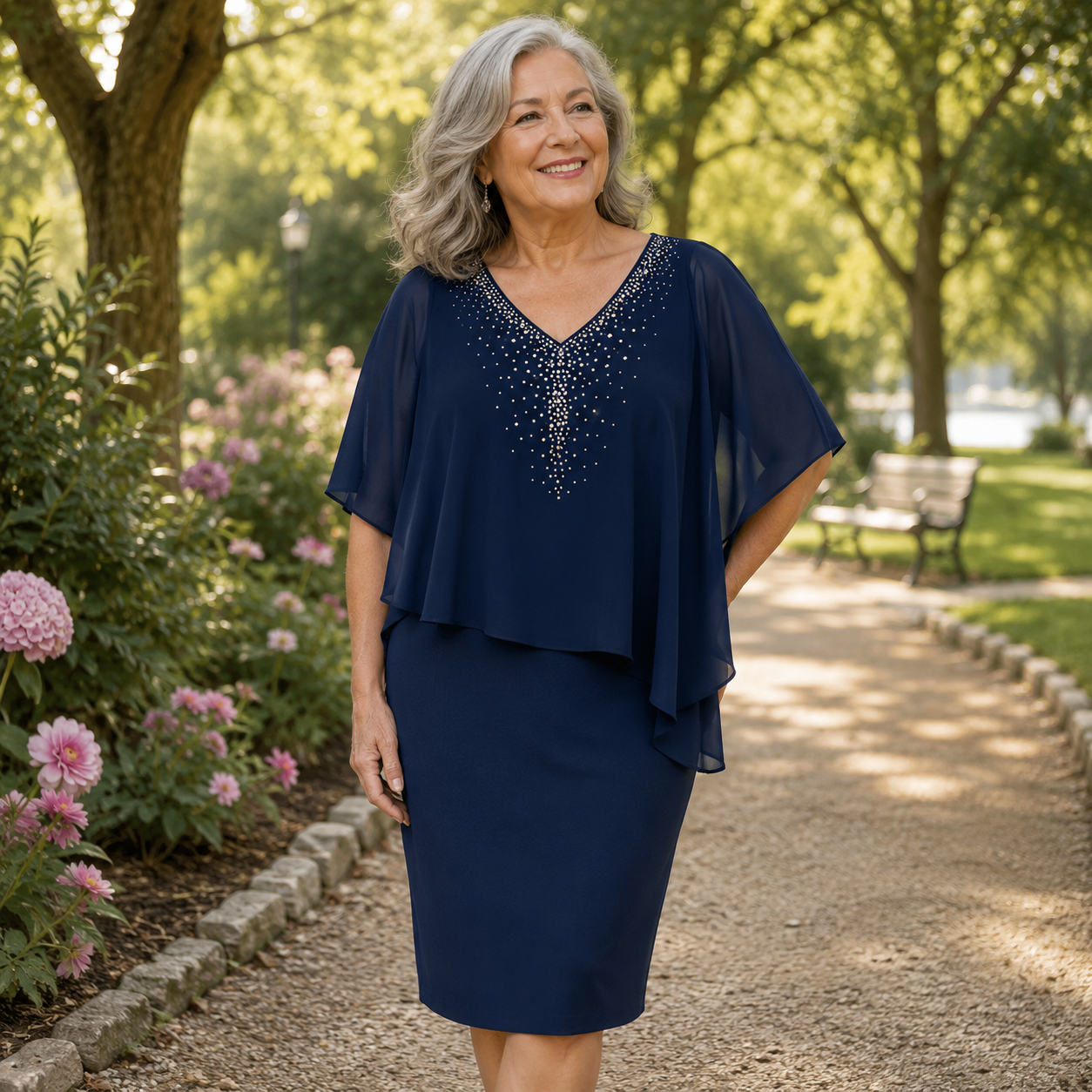 Claudine | Robe Élégante Grande Taille