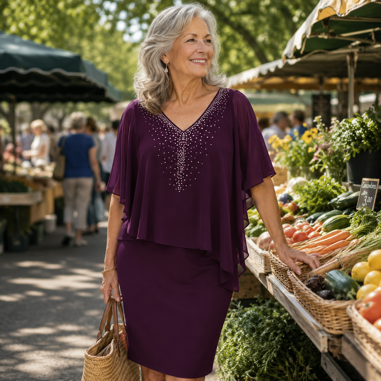 Claudine | Robe Élégante Grande Taille