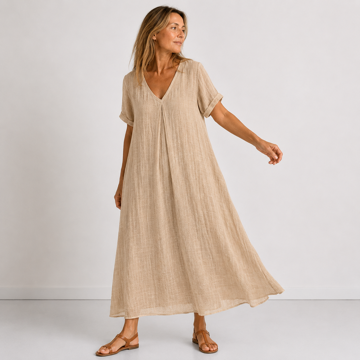 Madeleine | Robe Maxi Fluide Décontractée