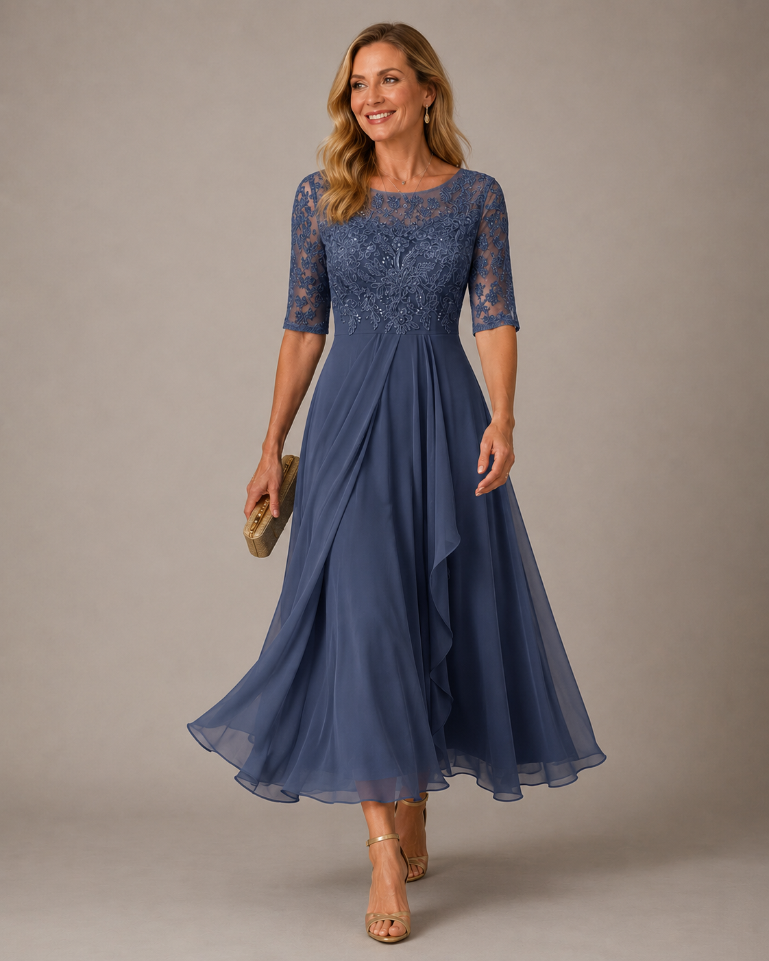 Suzanne | Robe Maxi Élégante en Dentelle