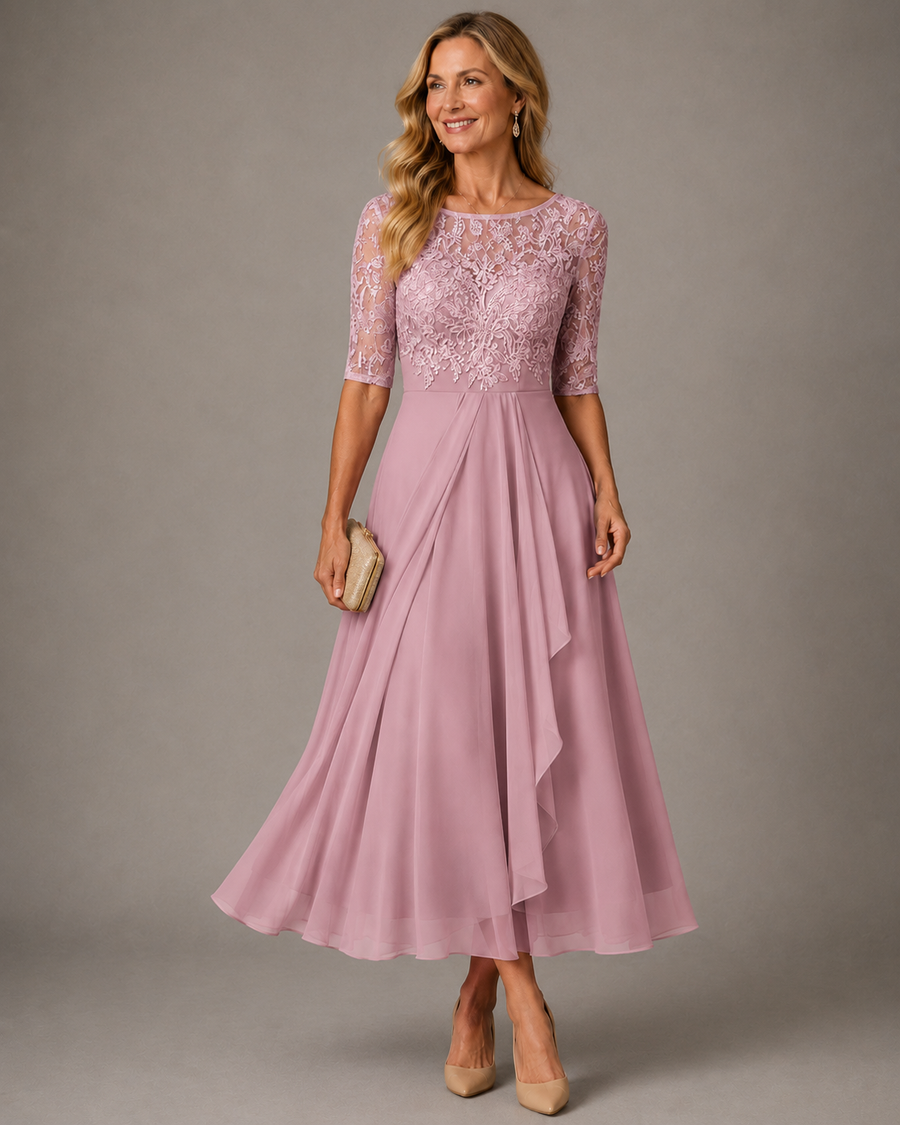 Suzanne | Robe Maxi Élégante en Dentelle