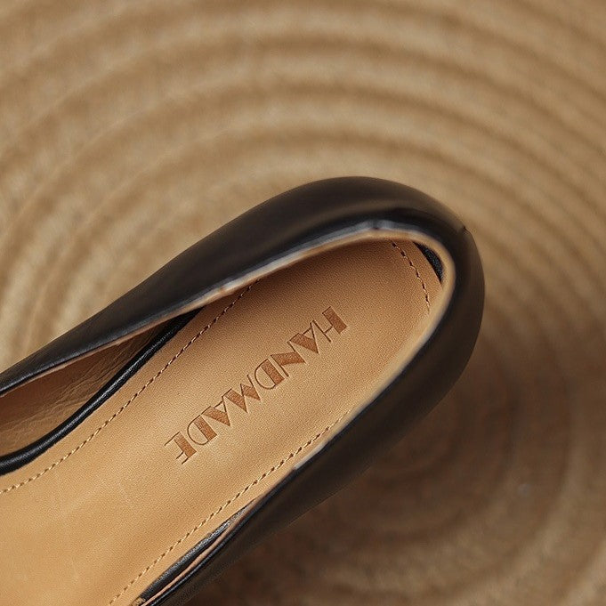 ORIEL | Leder Quadrat Pumps