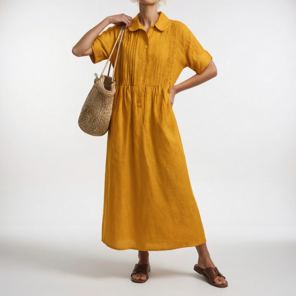 Lysandra | Robe Chemise Longue Intemporelle