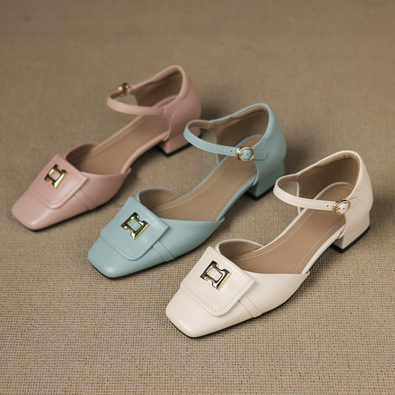 ELVANE | Sandales en Cuir à Boucle