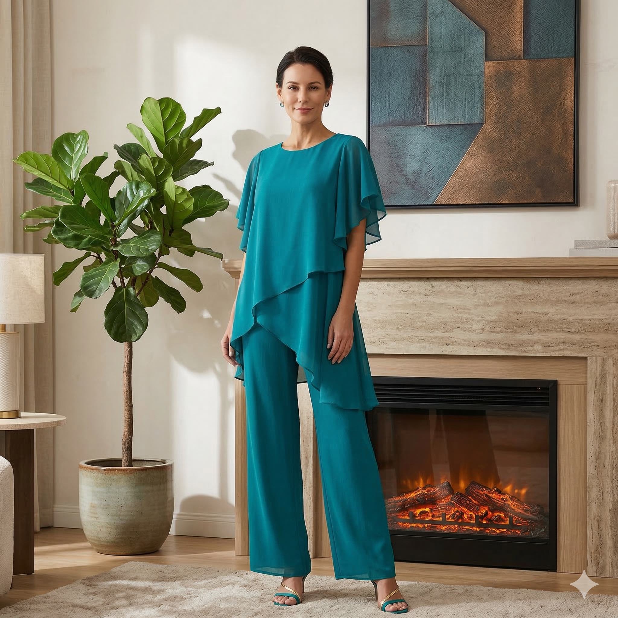 MAERYN | Ensemble élégant en chiffon