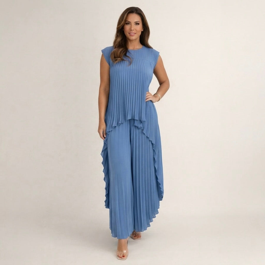 HALINA™ | Ensemble Élégant Avec Plis