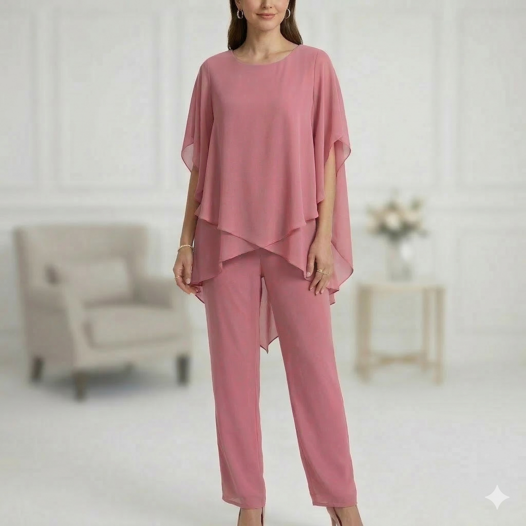 MAERYN | Ensemble élégant en chiffon