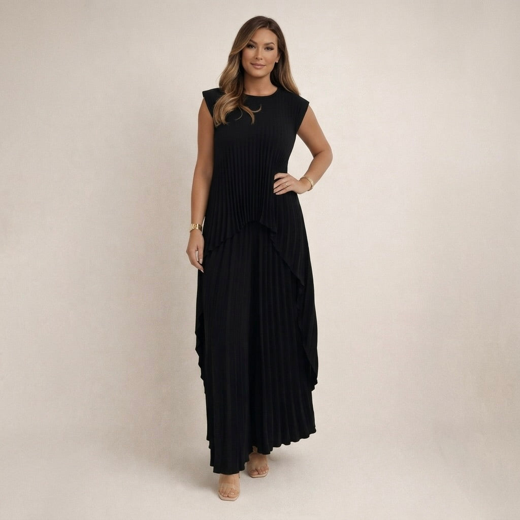 HALINA™ | Ensemble Élégant Avec Plis