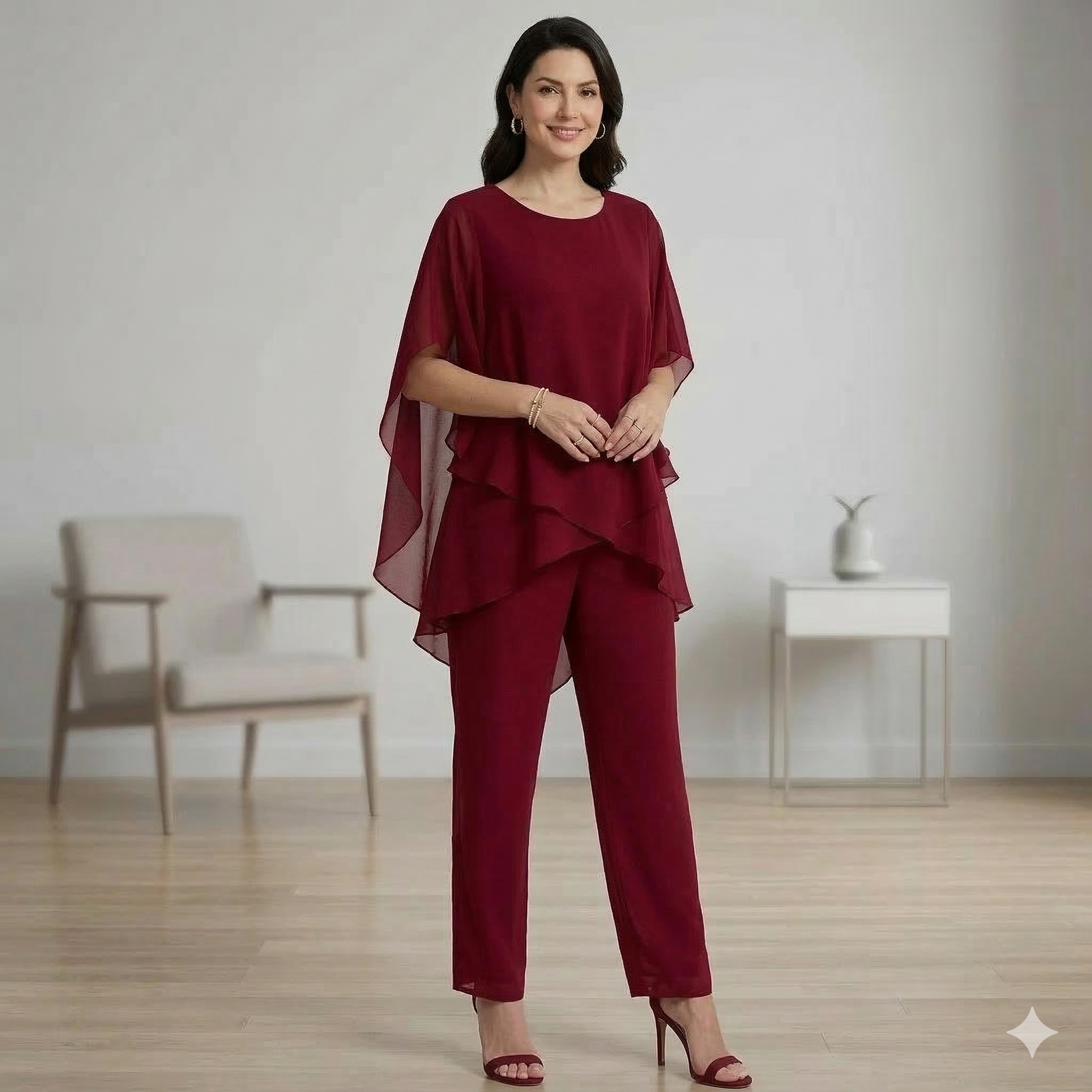 MAERYN | Ensemble élégant en chiffon