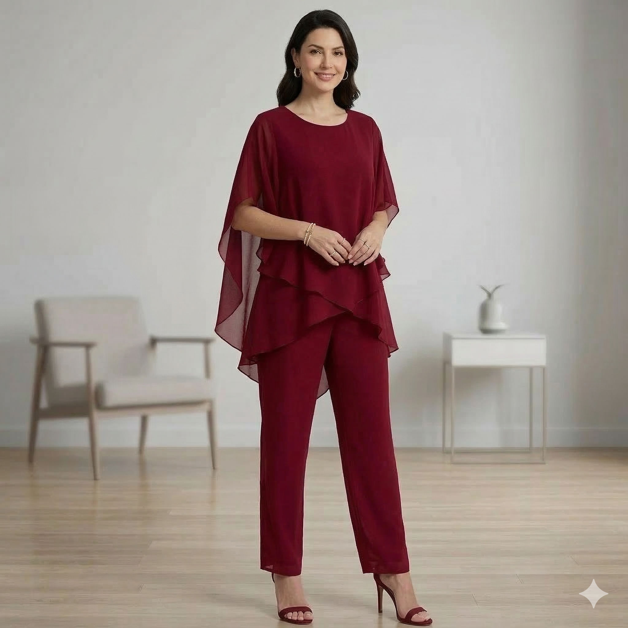 MAERYN | Ensemble élégant en chiffon