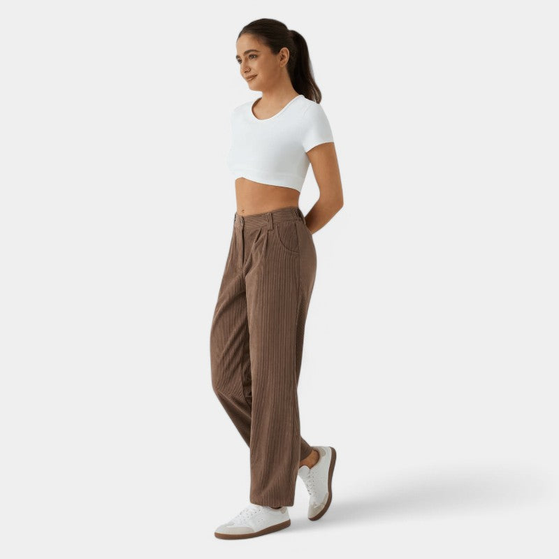 NOÉMIE ™ | Pantalon en velours côtelé