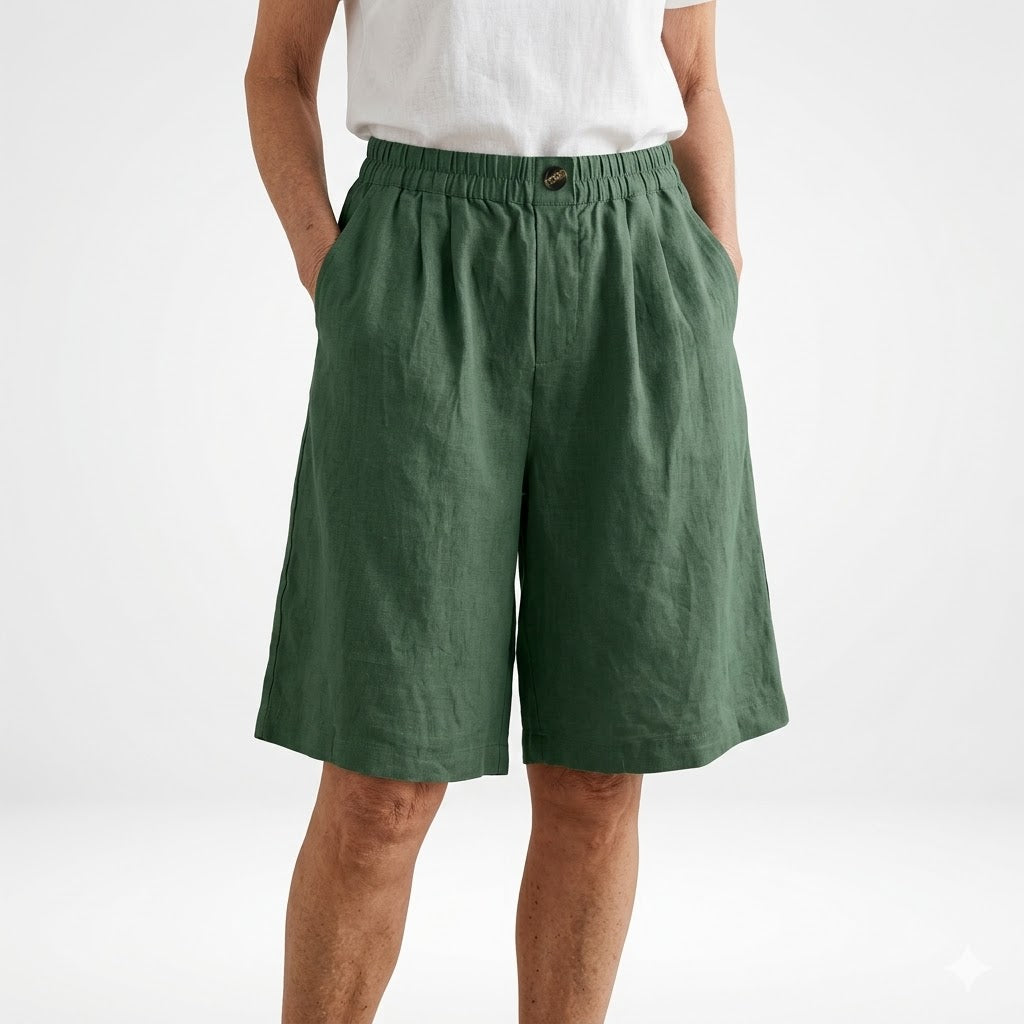 WANDELINE | Short large taille élastique confort estival naturel