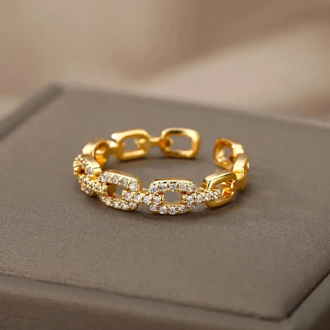 Bague Ajustable Chaîne de Lien Verona
