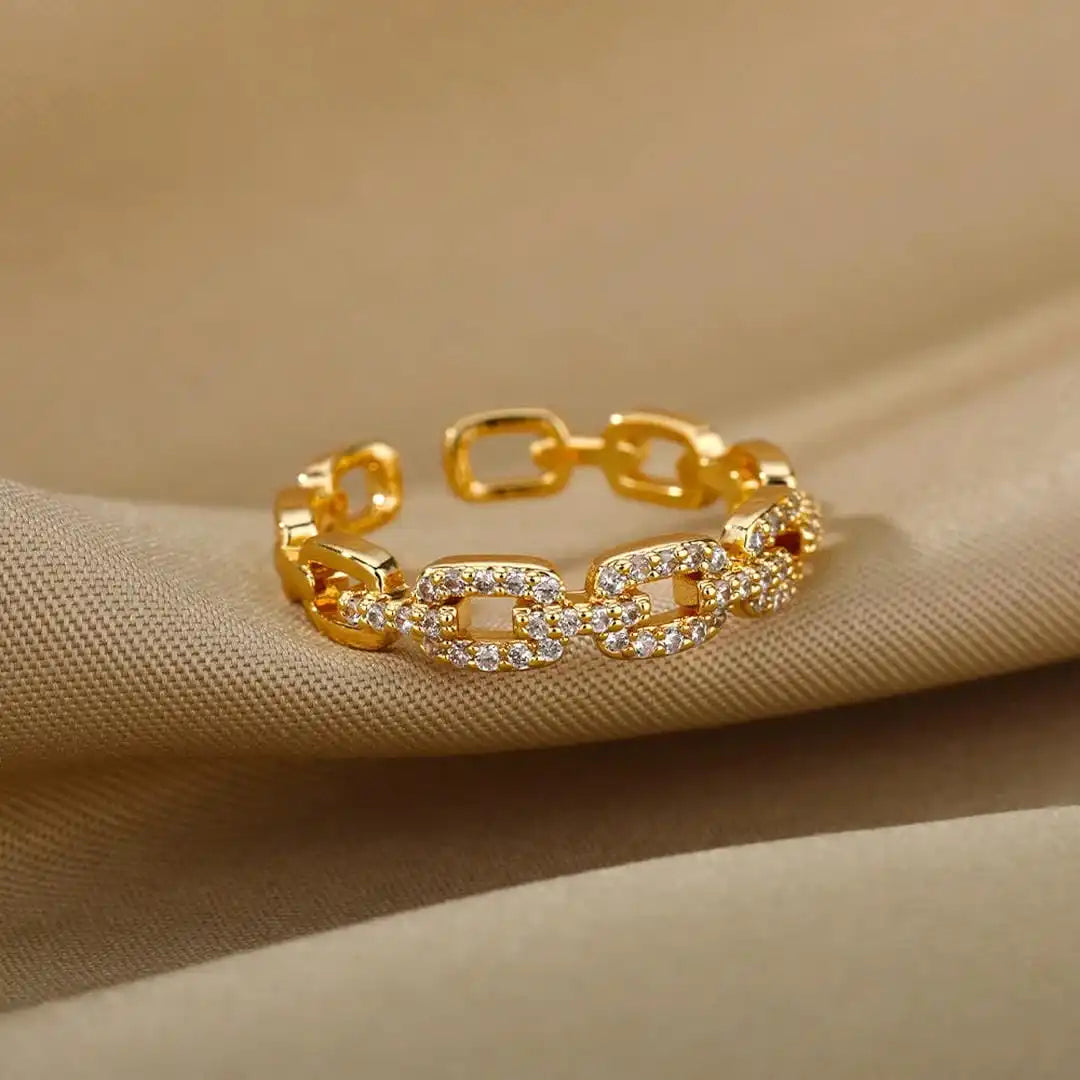 Bague Ajustable Chaîne de Lien Verona