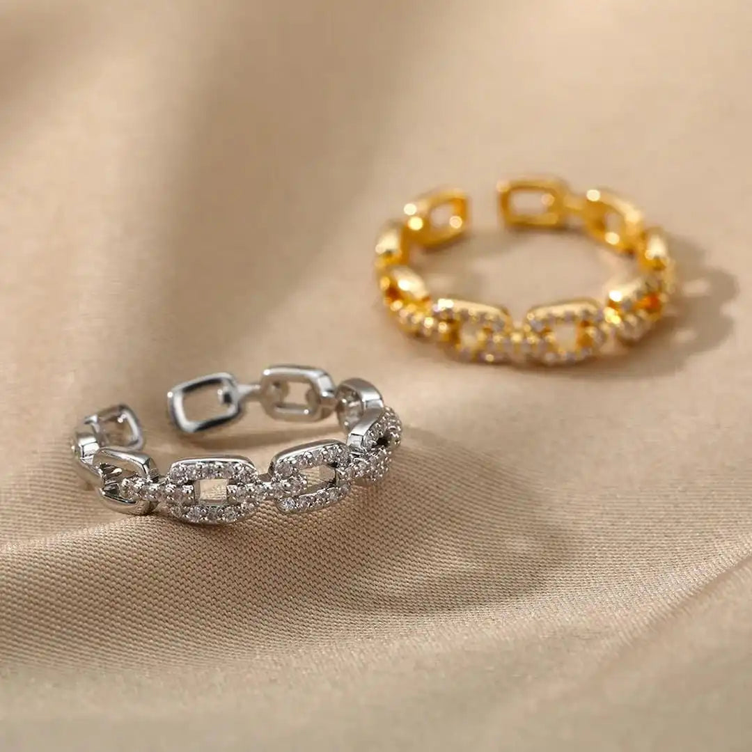 Bague Ajustable Chaîne de Lien Verona