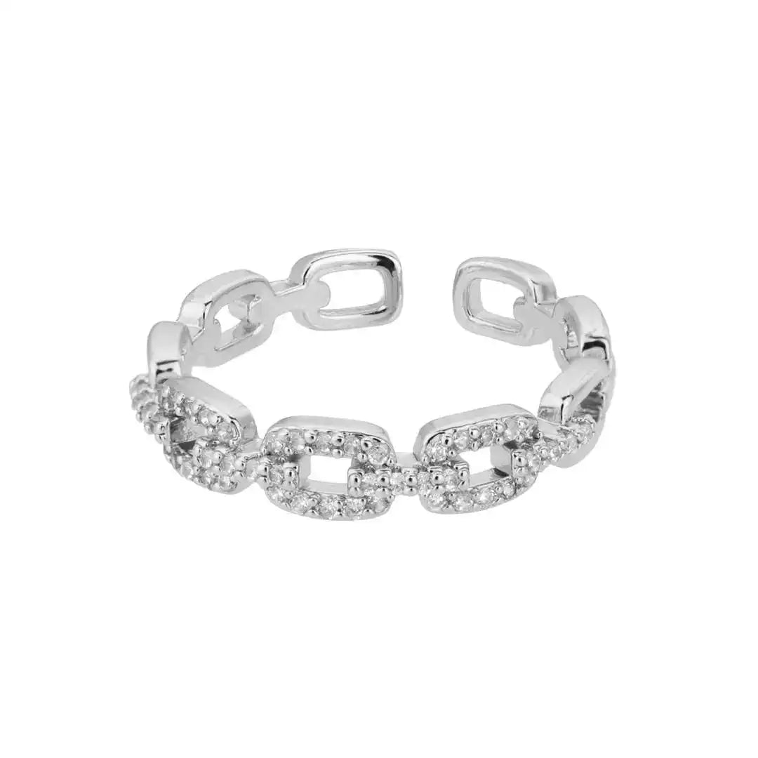 Bague Ajustable Chaîne de Lien Verona