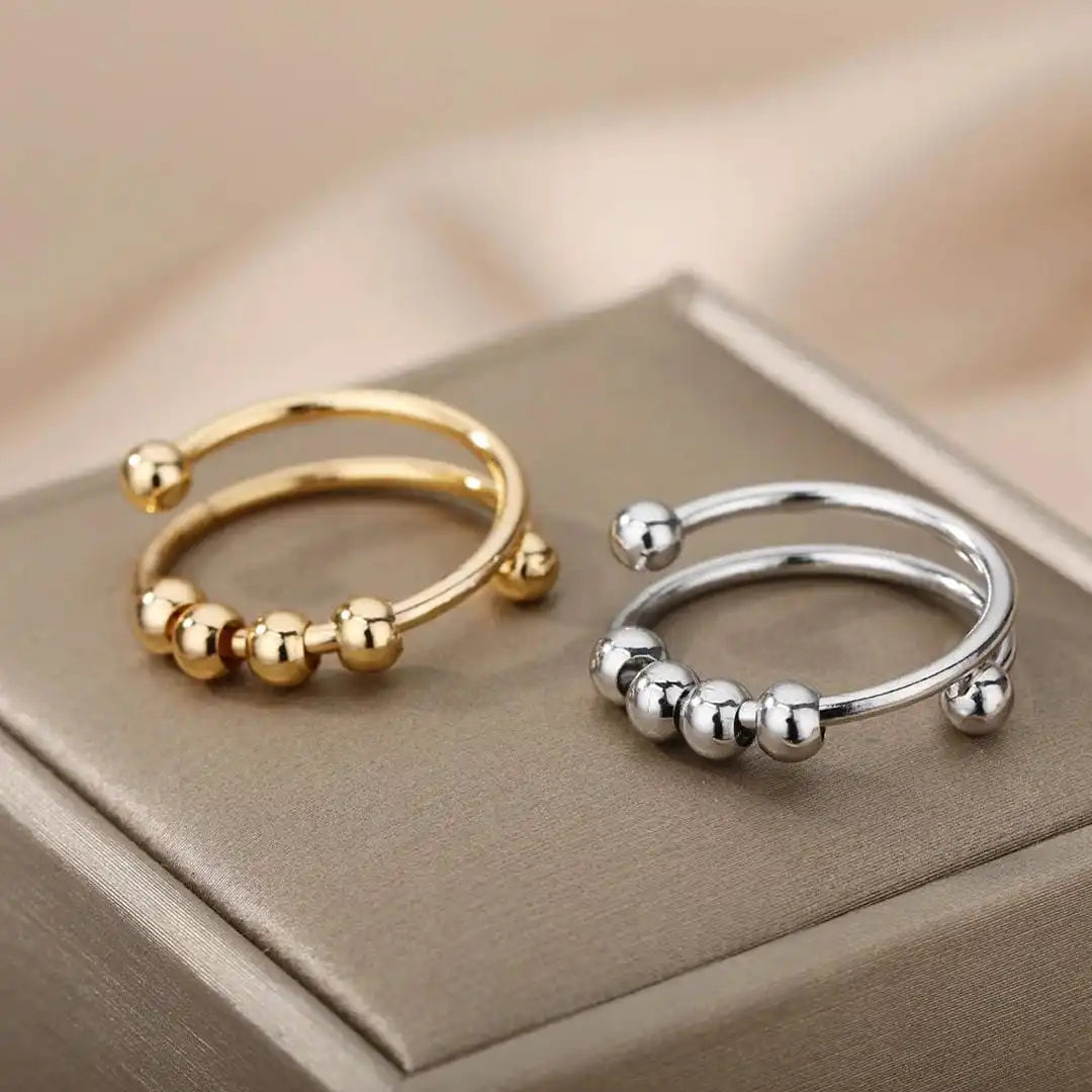 Bague en perles anti-stress et contre l'anxiété