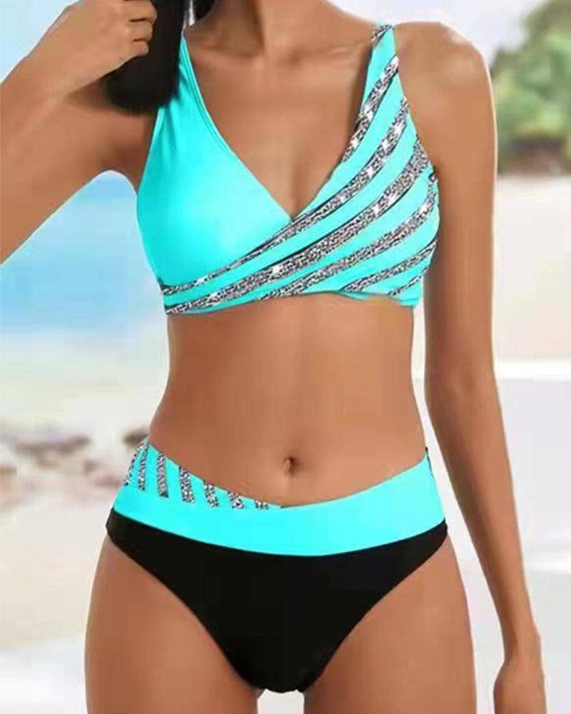 MONA | Bikini Imprimé aux Teintes Chaudes