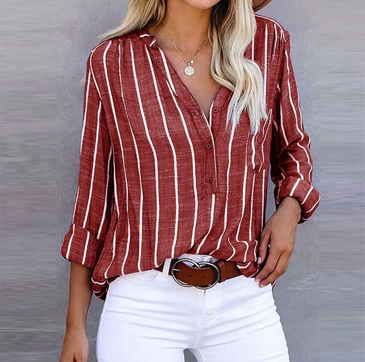 LAURE™ | Blouse rayée