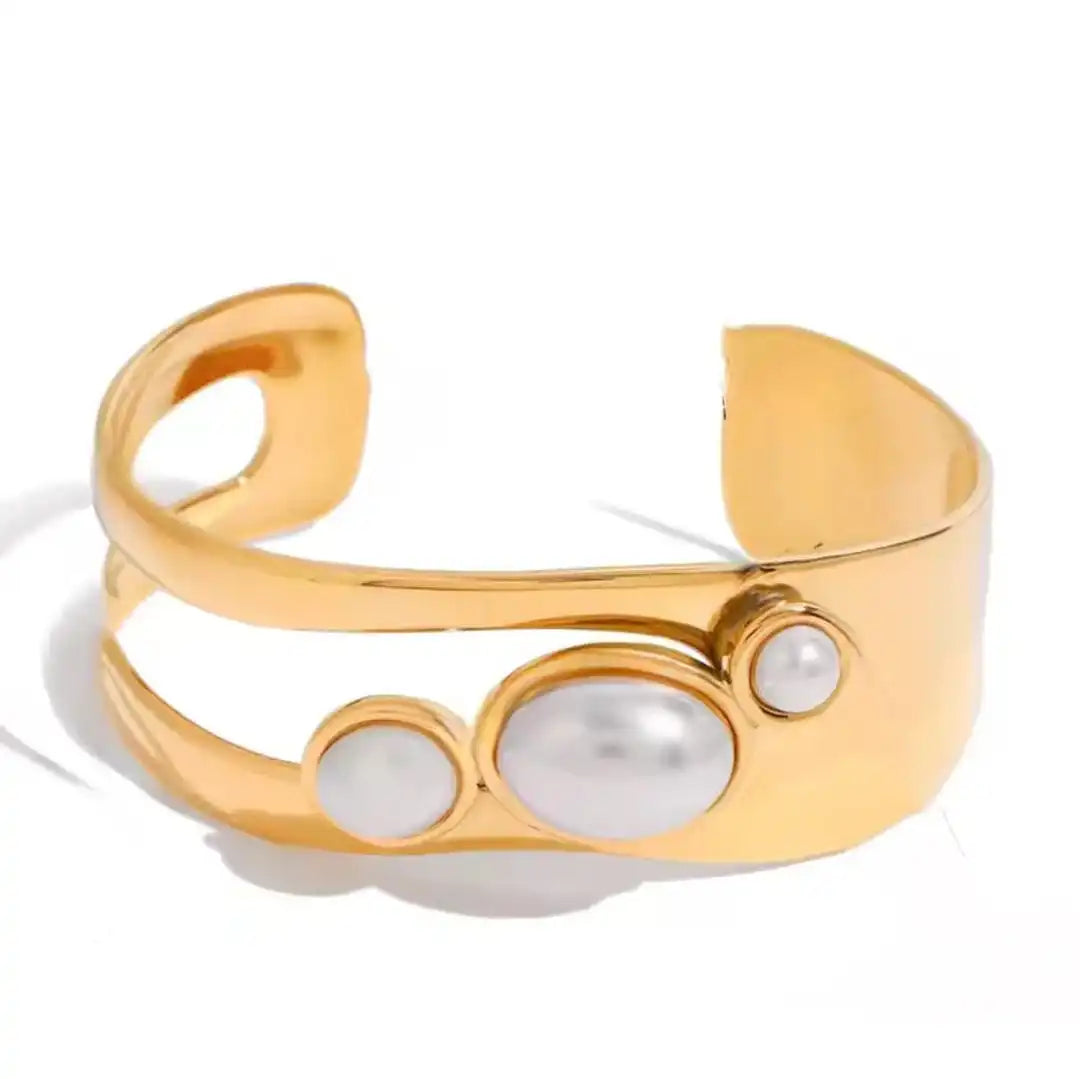 Bracelet Vintage en Œil de Tigre Doré