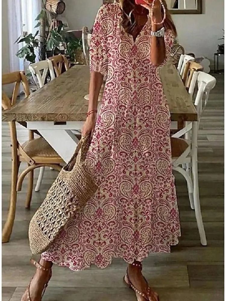 ÉLODIE | Robe maxi florale veloutée élégante