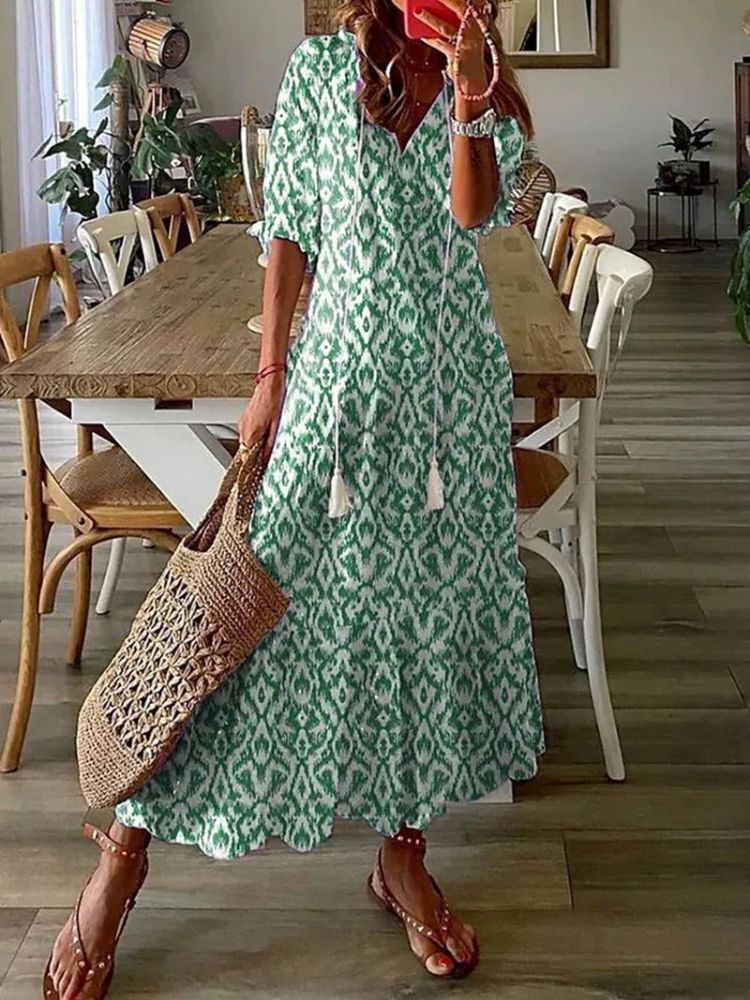 ÉLODIE | Robe maxi florale veloutée élégante