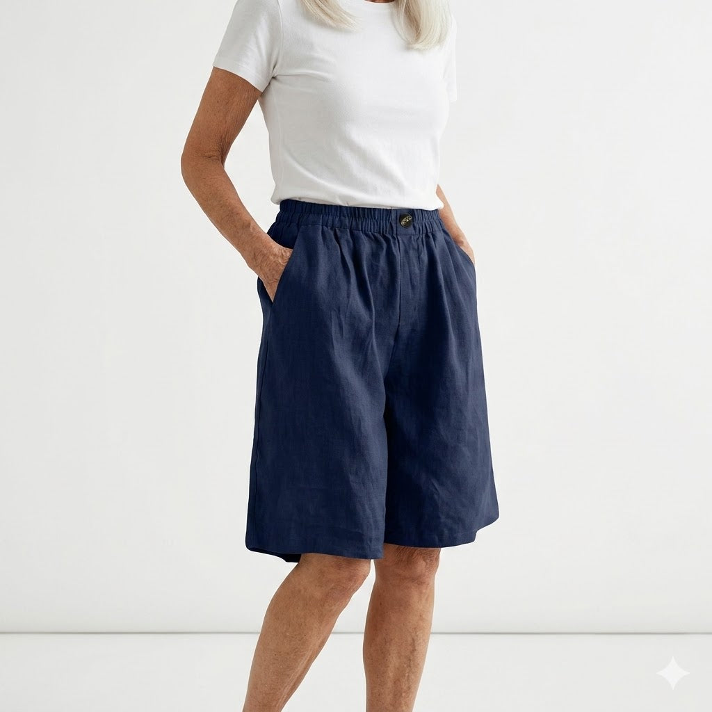 WANDELINE | Short large taille élastique confort estival naturel