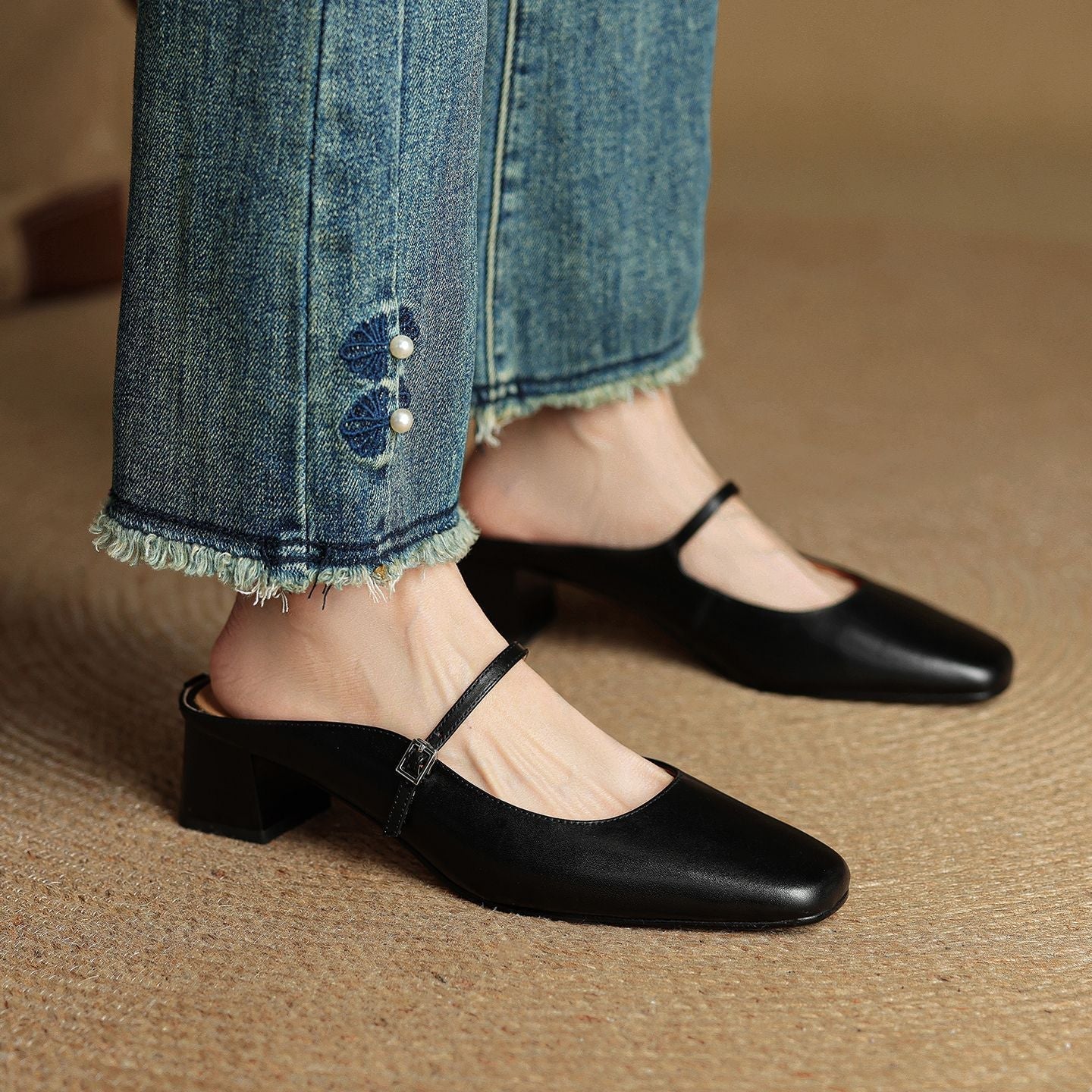 MEYRA | Pantolettes en Cuir