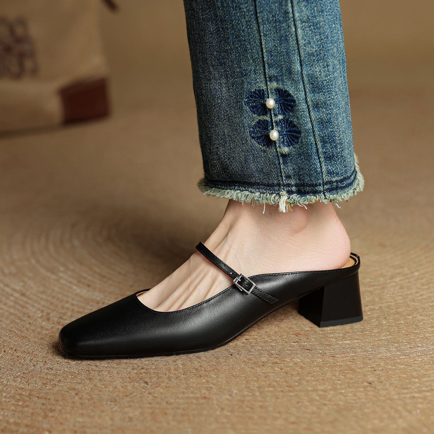 MEYRA | Pantolettes en Cuir