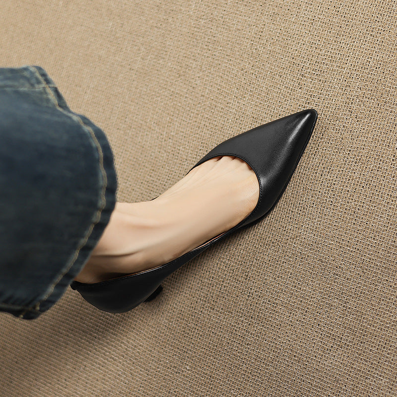 CALENNE | Talons Kitten en Cuir