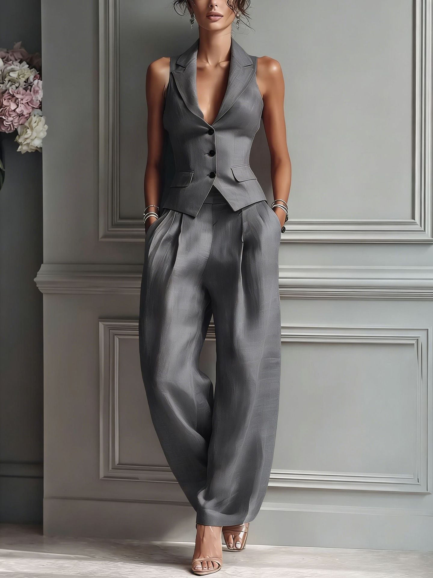 Chloé | Ensemble Élégant Sans Manches